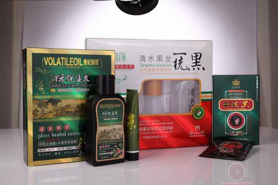 “香妃麗顏”一洗黑洗染香波只需五分鐘，白 