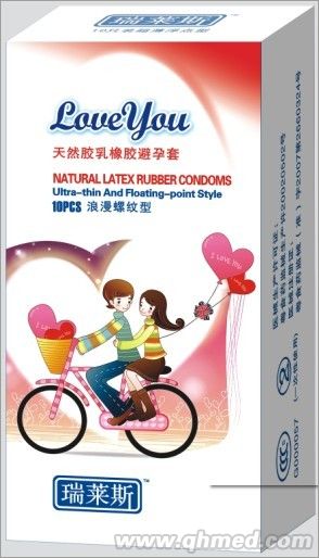 10只裝瑞萊斯love you系列安全套 浪漫螺紋